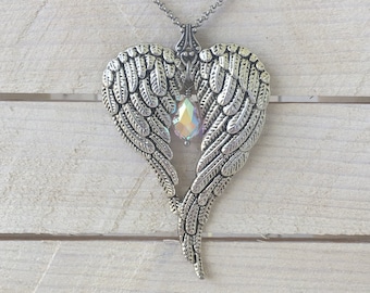 Loss of Friend, Grief, Sympathy Gift, Remembrance, Memorial Necklace, Sorry for your loss, Bereavement, Keepsake, Condolence Gift Angel Wing