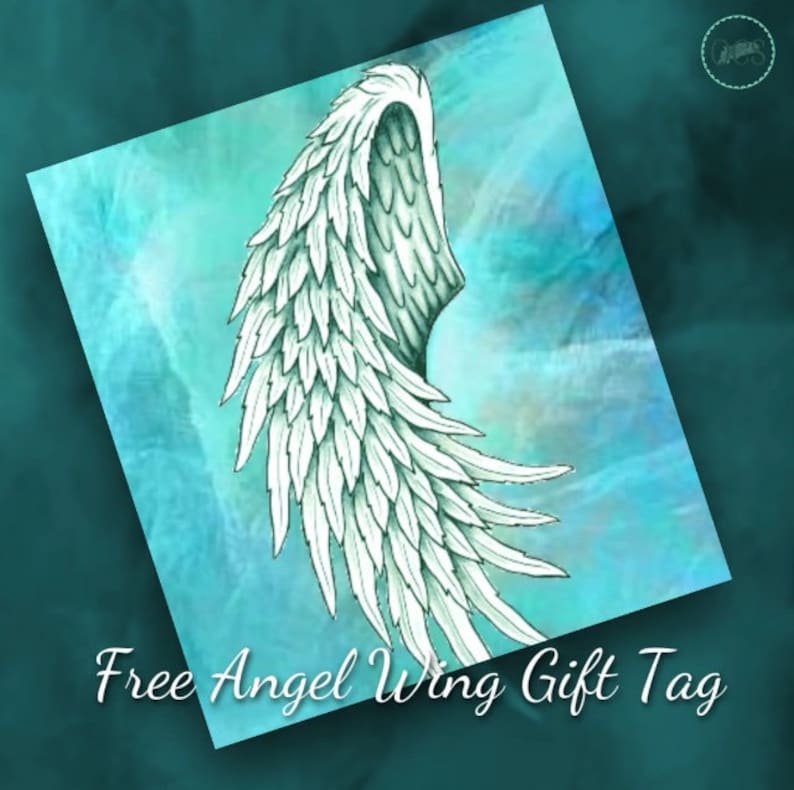 Loss of Friend, Grief, Sympathy Gift, Remembrance, Memorial Necklace, Sorry for your loss, Bereavement, Keepsake, Condolence Gift Angel Wing image 4