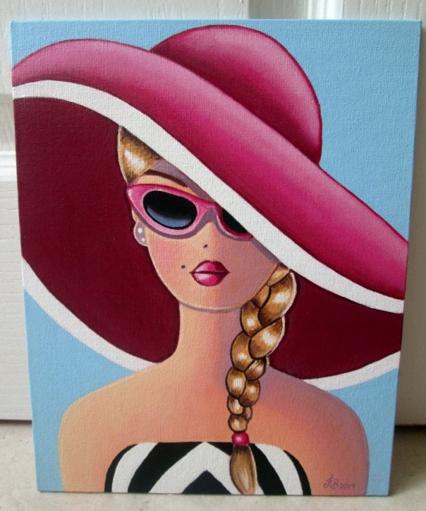 Barbie Art Original Oil Painting & Art Print of Barbie doll in Etsy