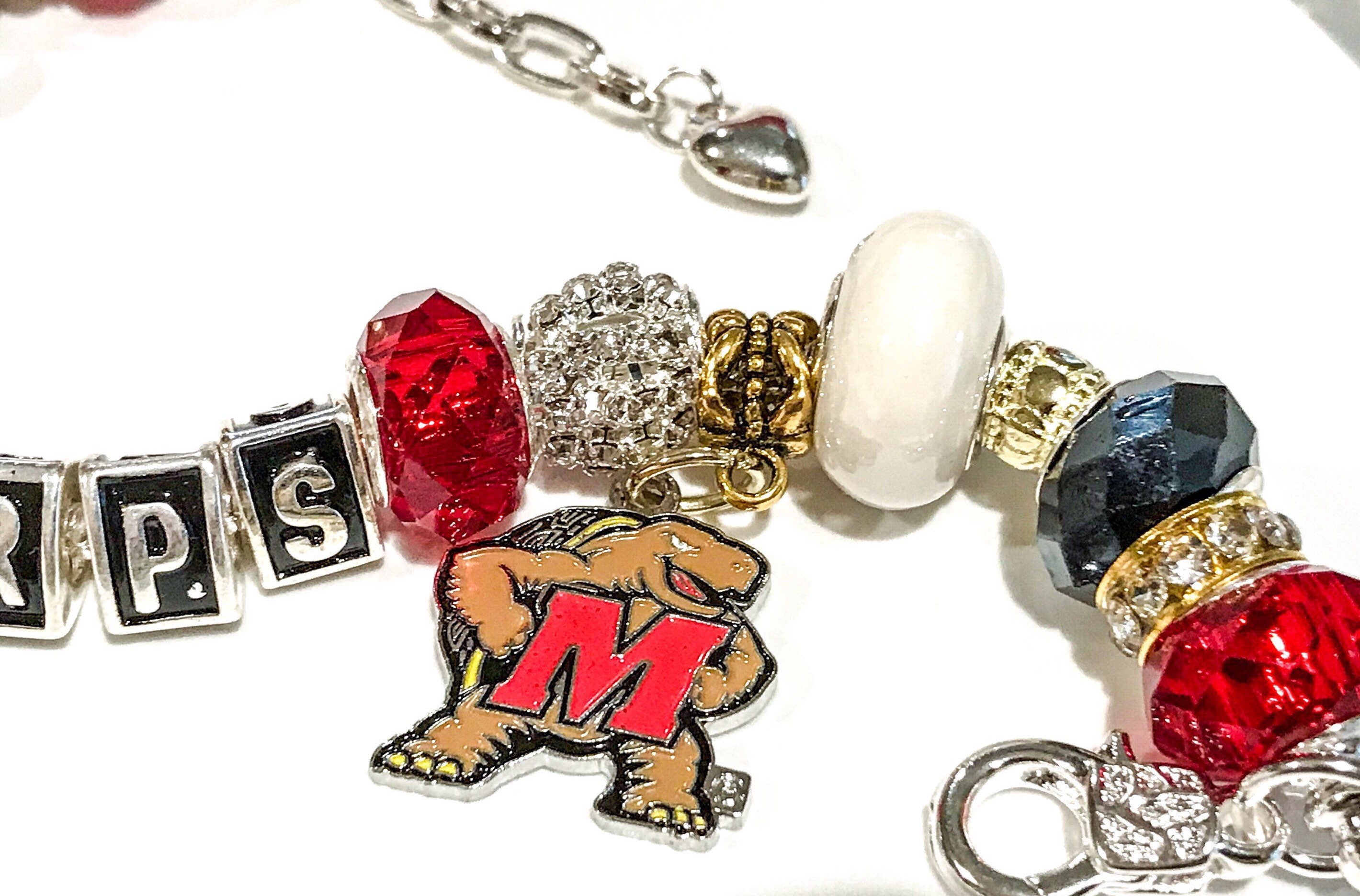 University of Maryland jewelry bracelets All inspired and Etsy