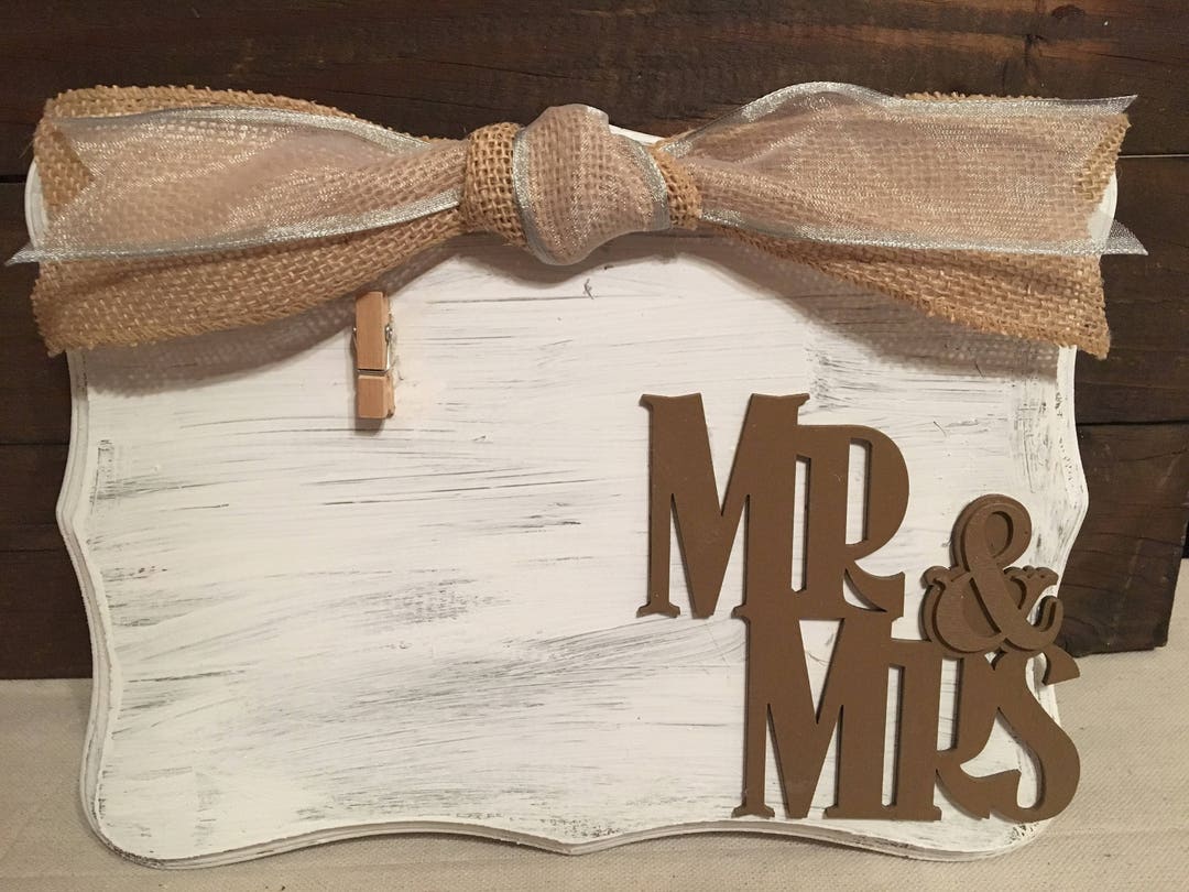 Mr. and Mrs. Picture Frame Etsy