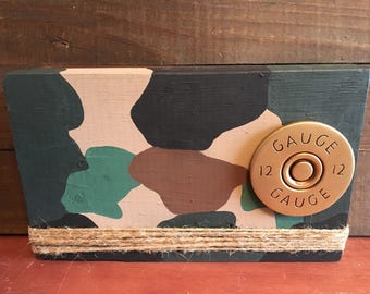 Camouflage 12 Gauge Picture Frame