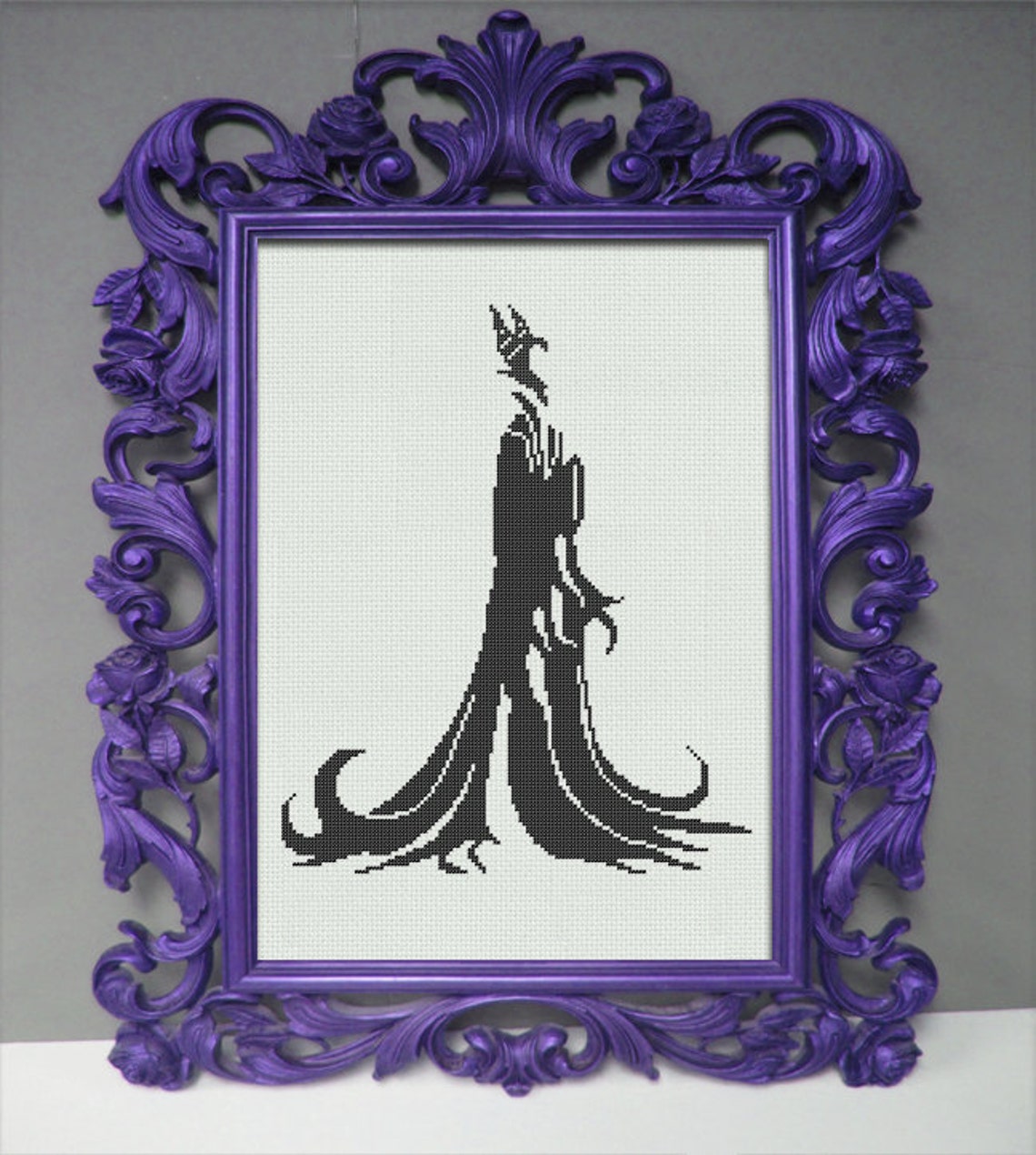 Sorceress Cross Stitch Pattern - Fantasy Cross Stitch Pattern - Evil ...
