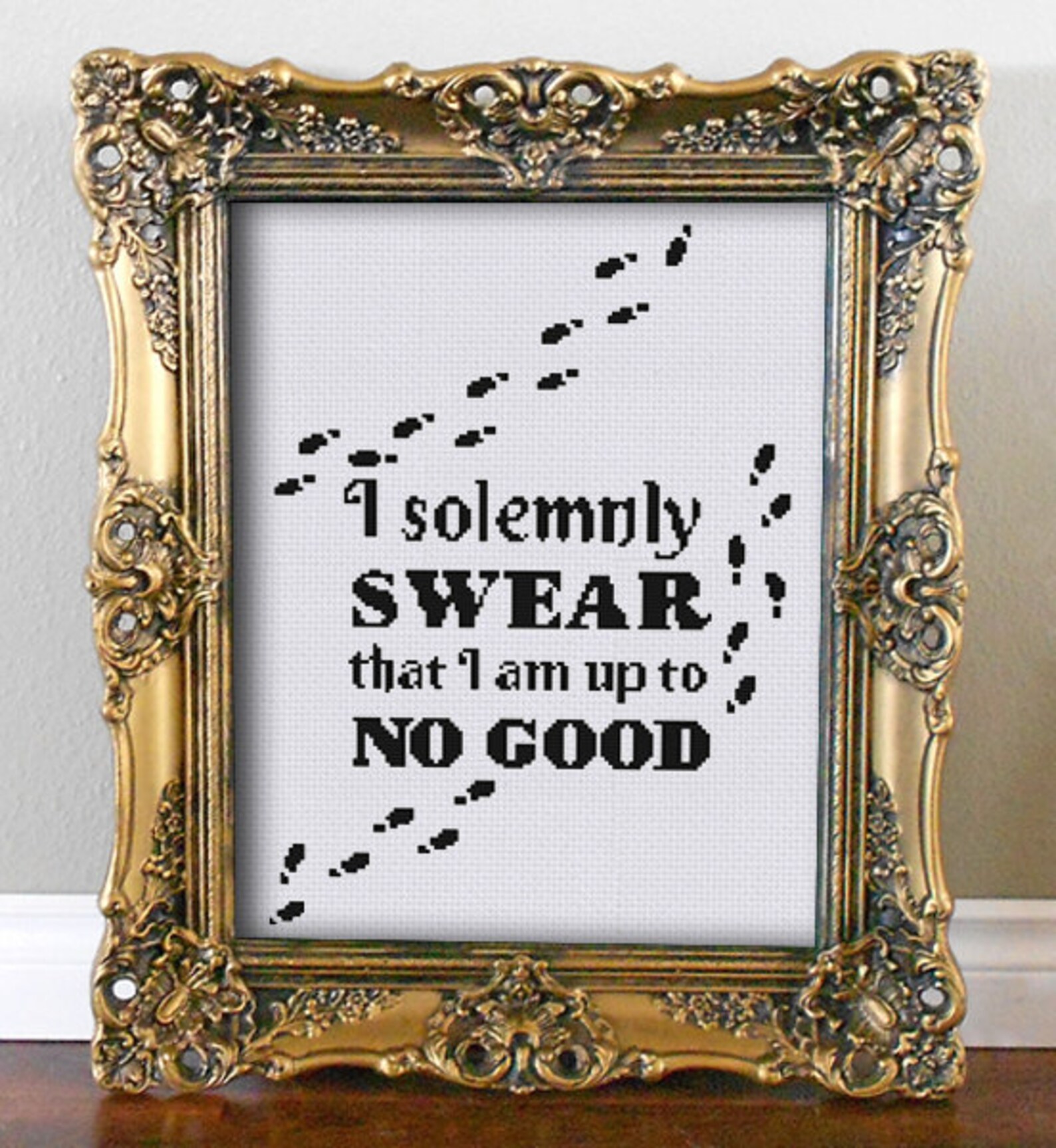 I Solemnly Swear Cross Stitch Pattern Map Cross Stitch | Etsy