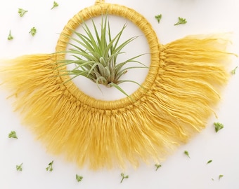Home Decor - Hanging Plant Holder, Air Plant Hanger, Rustic Air Plant Hanger / Sandycraft design