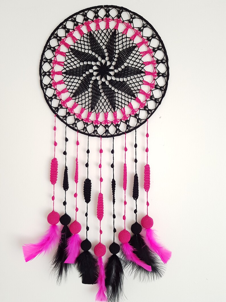 Unique Wall Decor Black Dream Catcher Black Wall Hanging Etsy UK