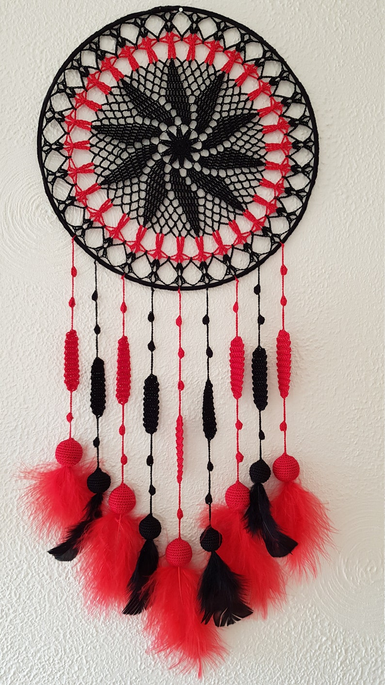 Unique Wall Decor Black Dream Catcher Black Wall Hanging Etsy UK