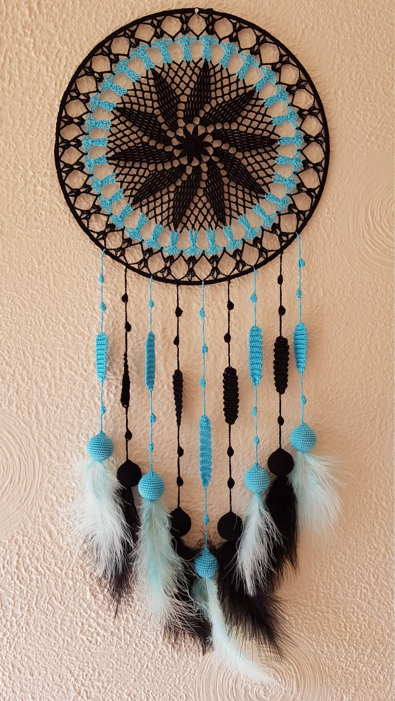 Unique Wall Decor Black Dream Catcher Black Wall Hanging Etsy UK