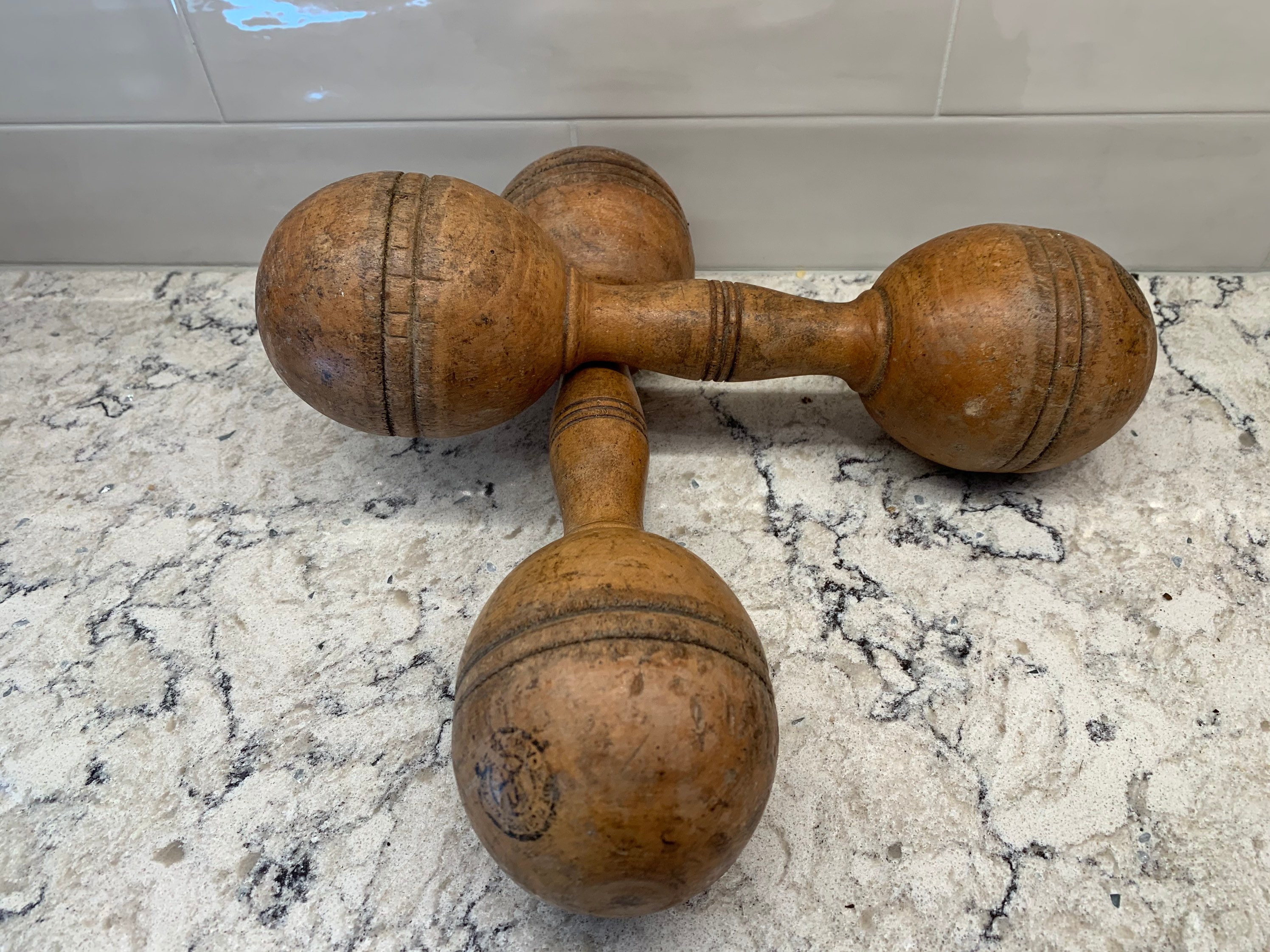 Antique Barbells, Early 1900s Wooden Barbells - Etsy