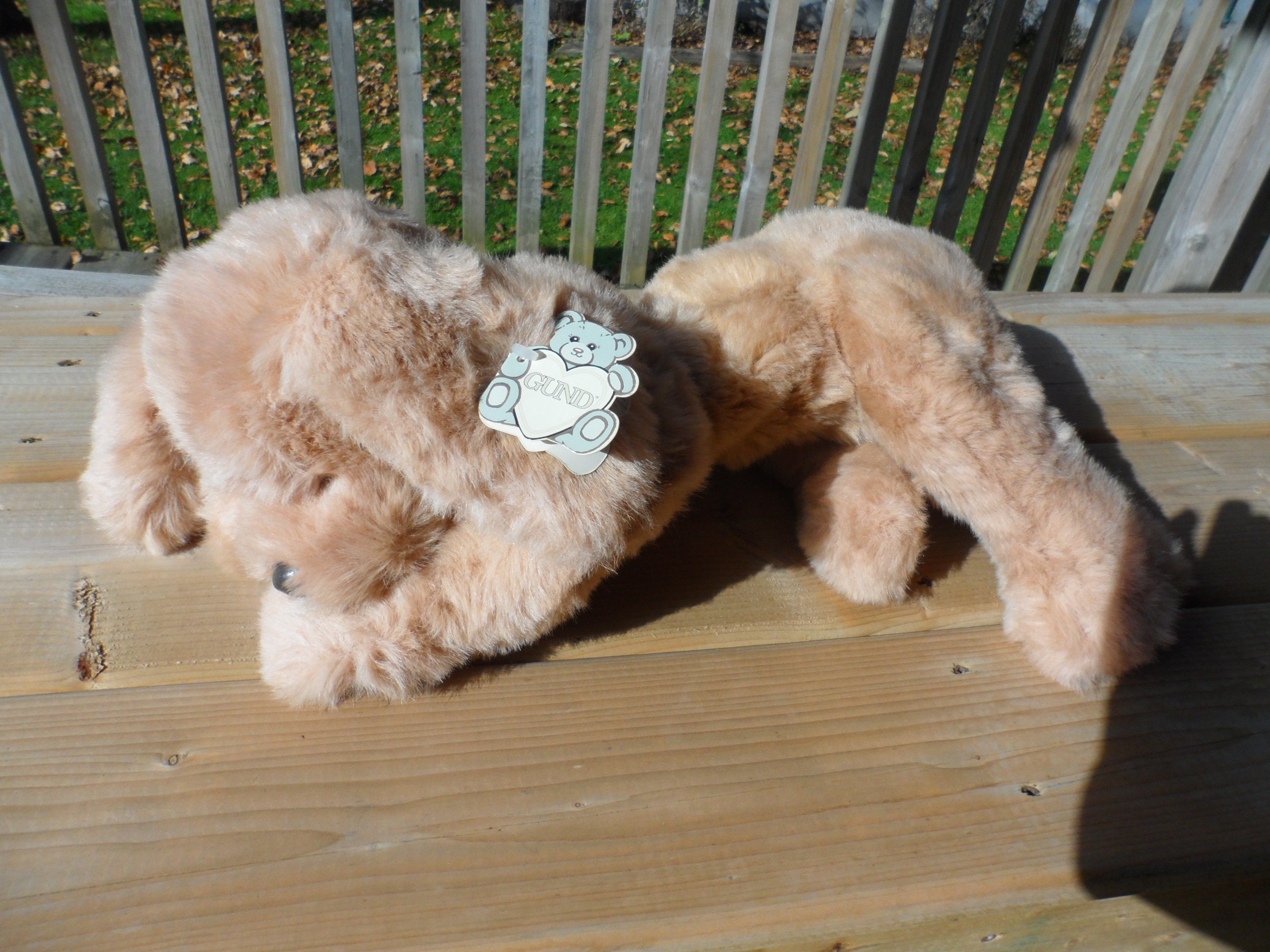Vintage Collectible 1985 GUND PLUSH MUTTSY Stuffed Golden Retriever Dog/Gund Plushie Dog/Original Gund Tag and Tush Tag Still Attached Vintage Collectible 1985 GUND PLUSH MUTTSY Stuffed Golden Retriever Dog/Gund Plushie Dog/Original Gund Tag and Tush Tag Still Attached