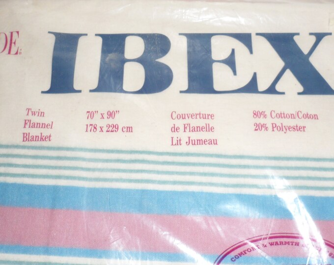 VINTAGE TEXMADEIBEX Flannel Sheet/new/unused/still in Its Etsy Canada
