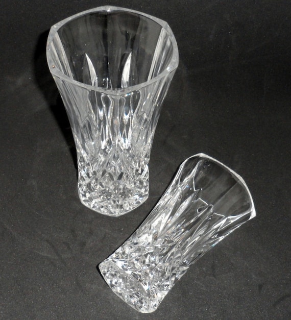 1990 S French Lead Crystal Vases Cristal D Arques Etsy 1990 S French Lead Crystal Vases Cristal D Arques Etsy