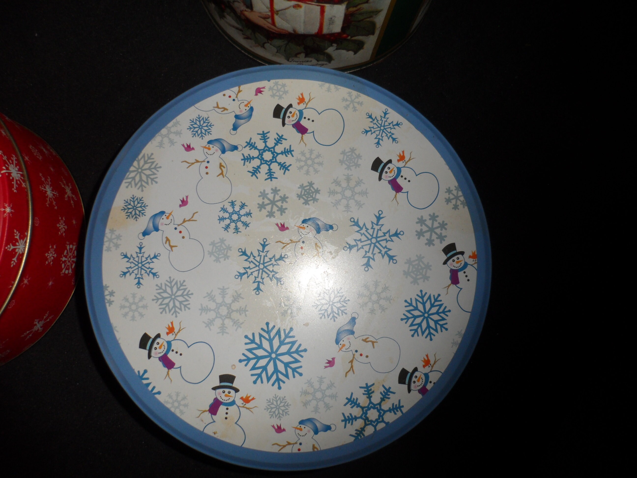 Lot of 3 Vintage Christmas Cookie Tins/Biscuit Tins/Gift | Etsy