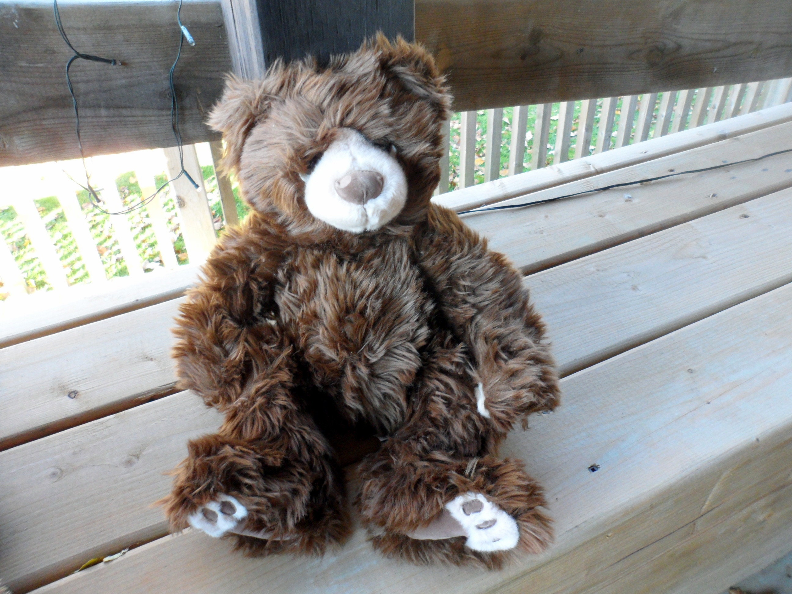 long haired teddy bear