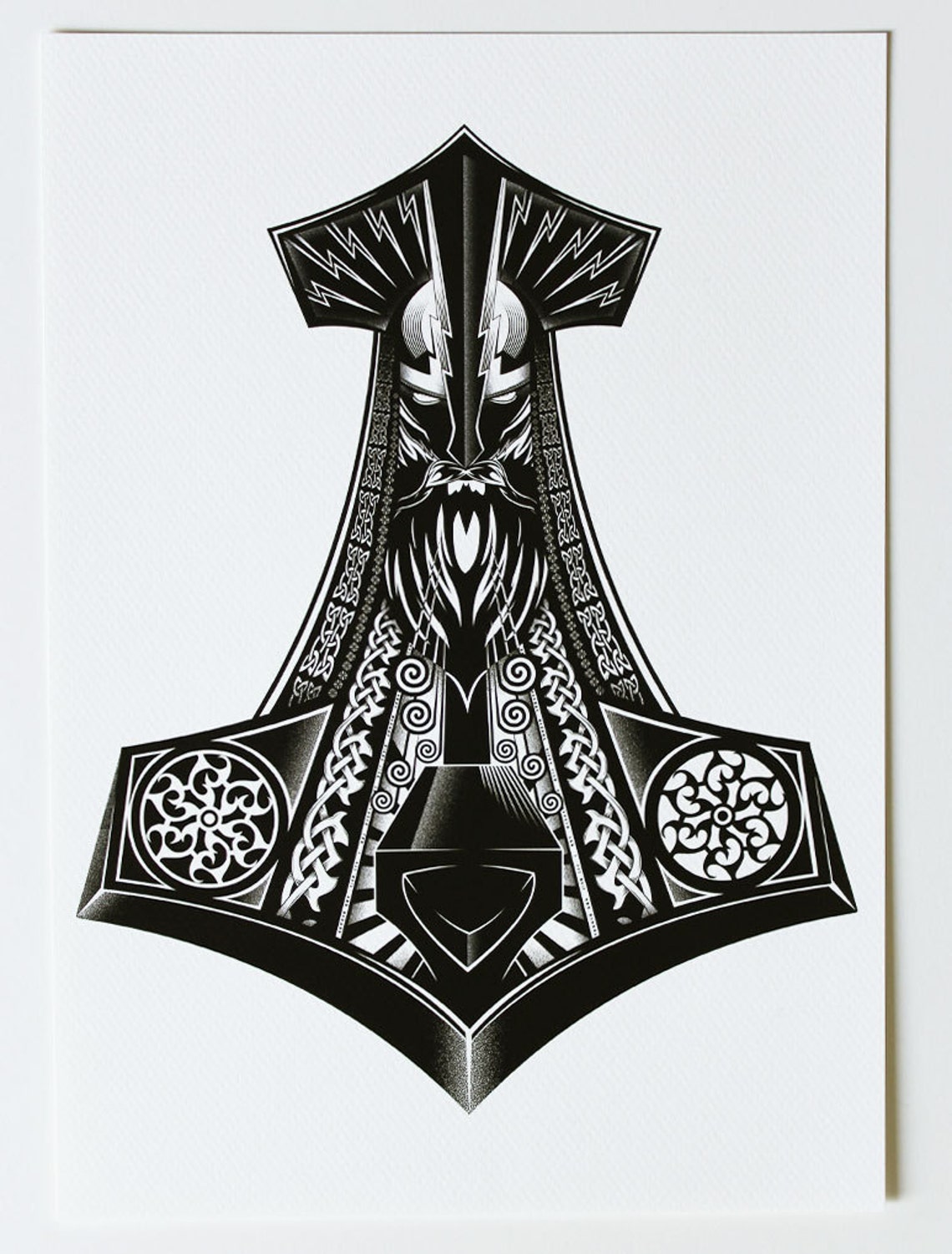 Thor's Hammers mjölnir Large Print 329mm X 483mm 13 X Etsy