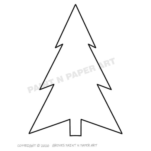 Printable Pine Tree Template-pdf Download-tree - Etsy