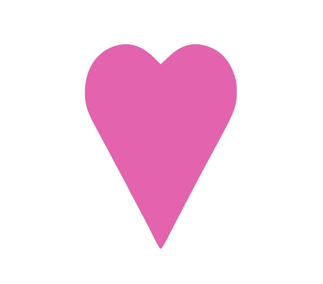 20 Pack Paper Long Heart Shapes, Elongated Heart, Die Cut Heart Paper