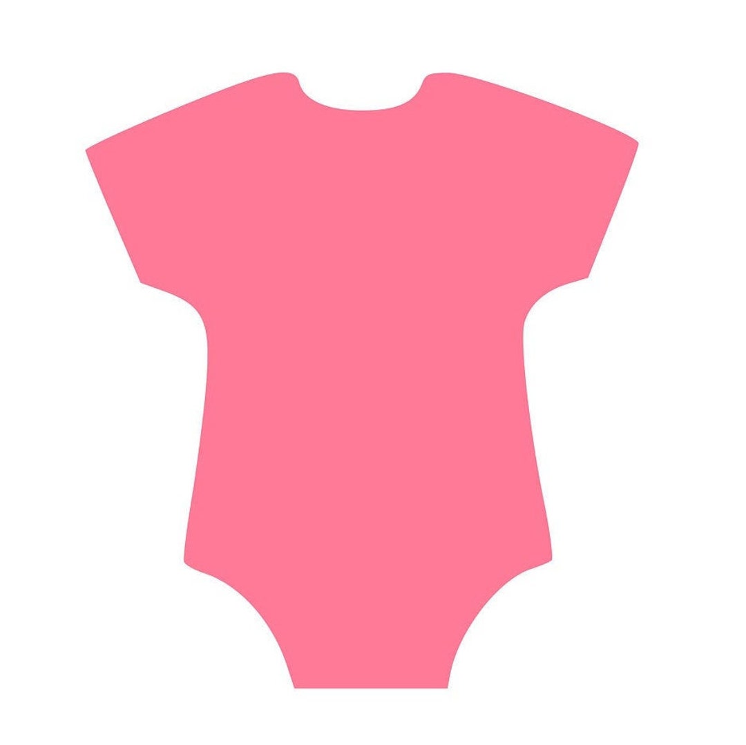 20 Pack Paper Baby Onesie Shapes, Die Cut Onesie Paper Cutout, Paper