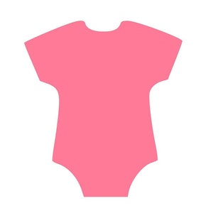 20 Pack - Paper Baby Onesie Shapes,  Die cut Onesie Paper Cutout, Paper Onesie, Baby Shower Decorations