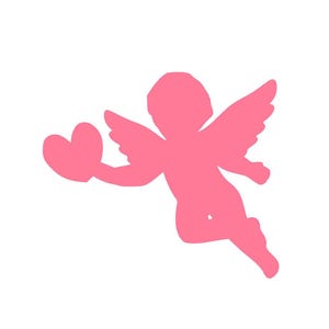 Paper Cupid Cutouts - Valentine&#39;s Day Shapes, DIY Crafts (20 Pack)