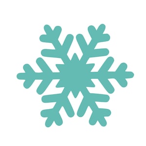 20 Pack - Paper Snowflake Shapes,  Snowflake Shapes, Die cut Snowflake Paper Cutout, Paper Snowflakes