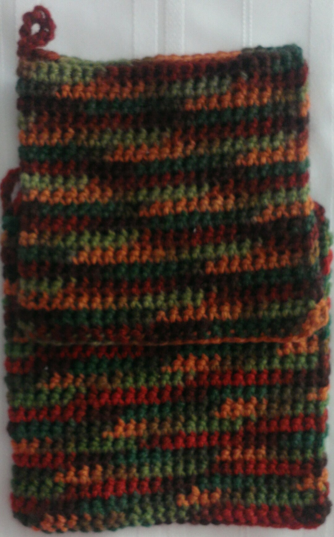 Pot Holders 2 Completed in Acrylic Yarn. the Color is - Etsy