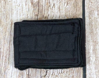 Premium Black Dog Belly Band | Comfort Male Dog Diaper | Washable Incontinence Wrap | Custom Sizes Available