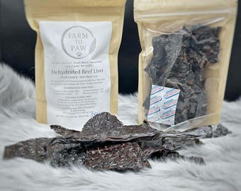 Dehydrated Beef Liver Dog Treats | Single Ingredient Training Treats | Made in USA