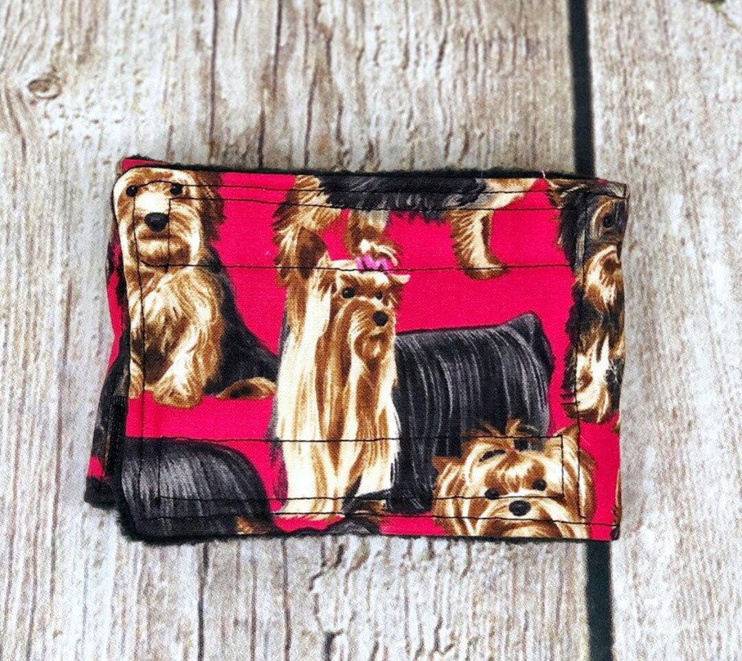 Dog Belly Band Diaper Red Yorkie Yorkshire Terrier Marking Incontinence