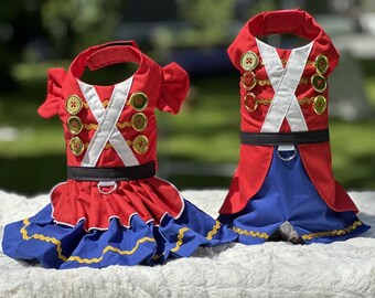Toy Soldier Pet Costumes – Handmade Nutcracker-Style Matching Outfits for Dogs, Cats & Small Pets