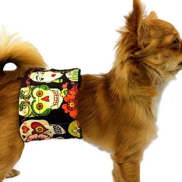 Dog Belly Band Diaper Frida Folkart Marking Incontinence  Washable Reusable Waterproof Wrap Extra wide