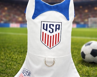 World Cup Soccer Pet Outfit with D Ring – International Teams Jersey  – Soccer Fan Pet Outfit – Handmade Dog Cat Clothes – Made to Order
