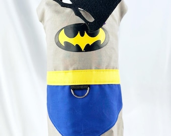 Bat-Hero Inspired Pet Costume Harness