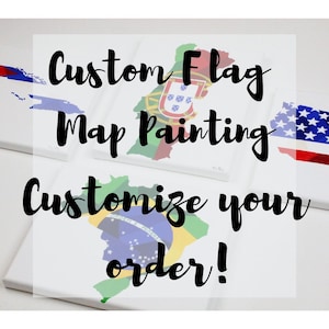 Drapeau personnalisé peinture carte, peinture originale, cadeau carte personnalisée, art mural personnalisé, art carte, cadeau carte, cadeau de voyage, art de voyage, art de la carte du pays