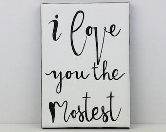 Te amo muchísimo, Te amo muchísimo, Regalo romántico de Navidad, Pintura original, Regalo de aniversario, Regalo para esposa, Regalo de San Valentín