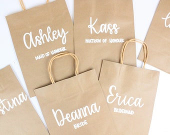 Personalized Gift Bag, Bachelorette Gift Bag, Custom Gift Bags With Name, Bridesmaid Gift Bag, Team Bride Gift Bag, Gift For Bridemaid