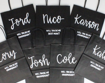 Bolsa de regalo para padrinos de boda, propuesta de padrinos de boda, bolsa de regalo personalizada, bolsa de regalo para padrinos de boda, bolsas para despedidas de soltera, bolsa de regalo para padrinos de boda, bolsa de regalo para despedidas de soltero