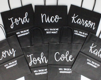 Groomsman Gift Bag, Groomsmen Proposal, Custom Gift Bag, Best Man Gift Bag, Bridal Party Bags, Groomsmen Gift Bag, Bachelor Party Gift Bag