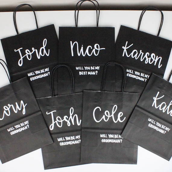 Groomsman Gift Bag, Groomsmen Proposal, Custom Gift Bag, Best Man Gift Bag, Bridal Party Bags, Groomsmen Gift Bag, Bachelor Party Gift Bag