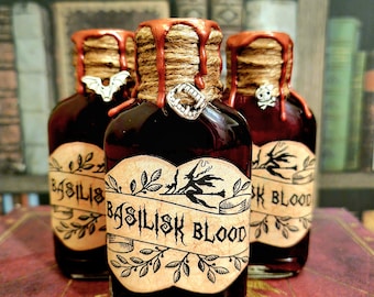 Basilisk Blood colour changing potion bottle