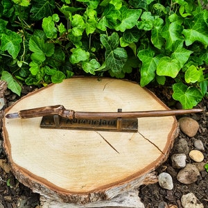 Amethyst Crystal Elder Wood Wand