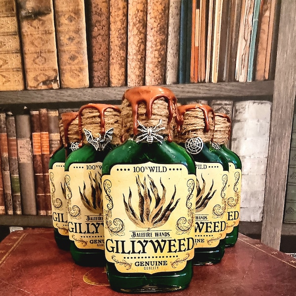 Harry potter Inspired Gillyweed Potion Bottle