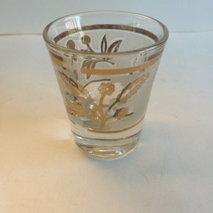 Gold Decal and Frosted Glass Shot Glasses image 3