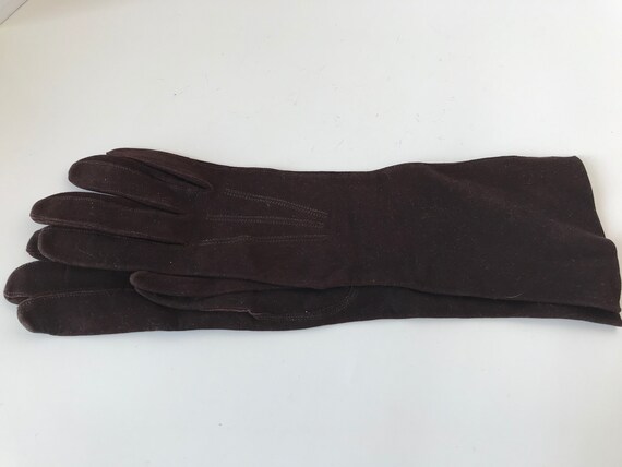 Vintage Suede Gloves Opera Gloves Ballroom Gloves… - image 3