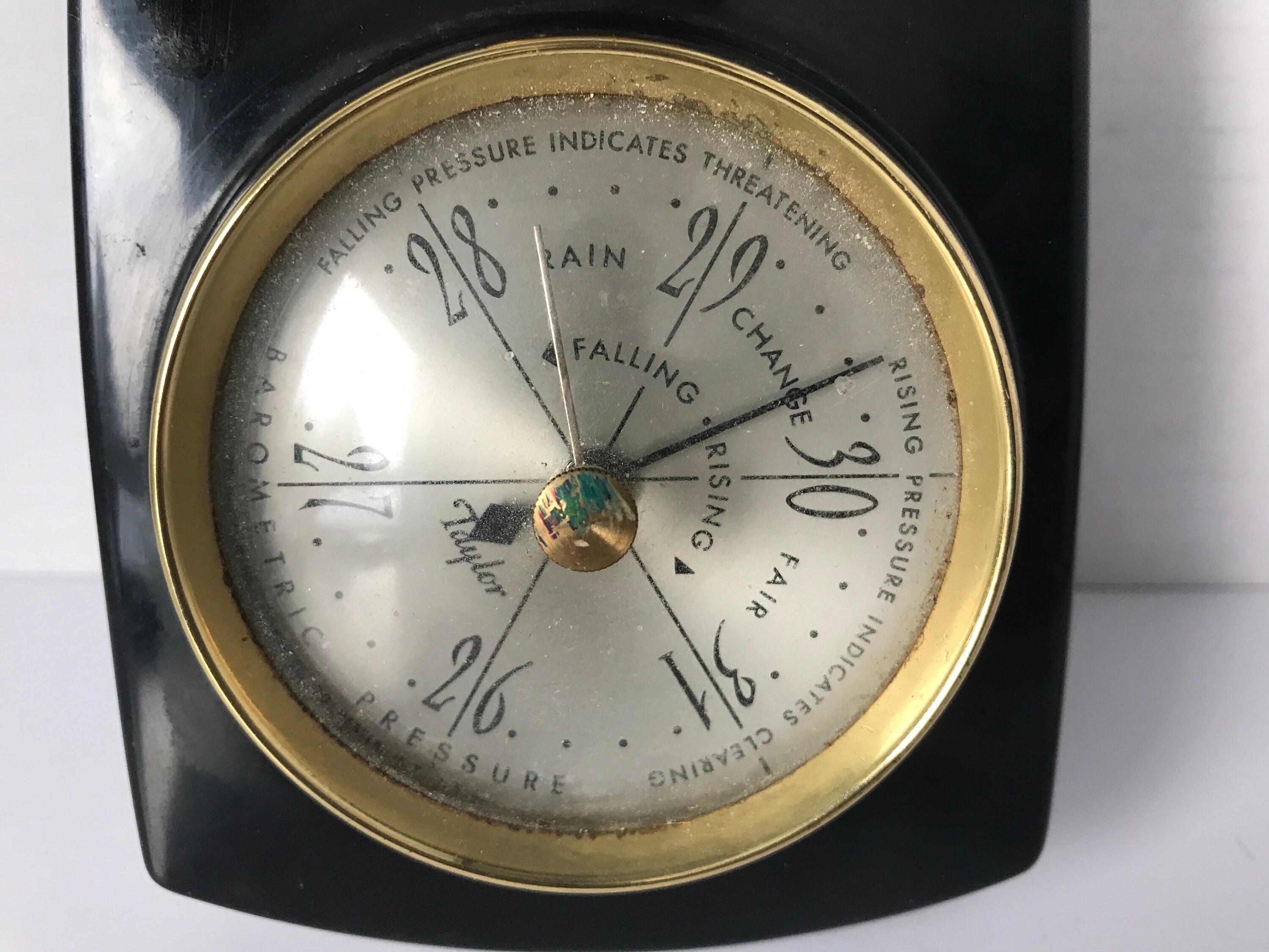 再来年で100年！1927年製 アールデコ 米Taylor社ウェザーステーション Traditional Wood Weather Station