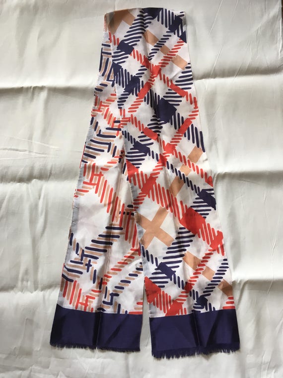 Vintage 1970s Abstract Pattern Twill Reversible S… - image 5