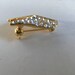 Alilang Sparkly Crystal Rhinestone Grand Piano Brooch Pin - Golden Tone Enamel Music Lover Gift - View #12