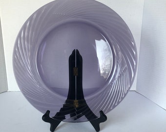 Festiva Amethyst (Corelle) by CORNING Purple Glass Large Serving Plate/Charger Plate Pyrex Made in U.S.A.