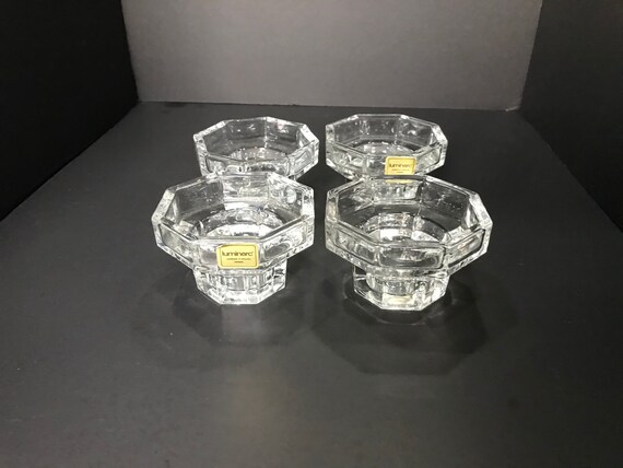 Bougeoir Candélabre En Verre Cristal - Pièce Unique Et élégante - Neuf