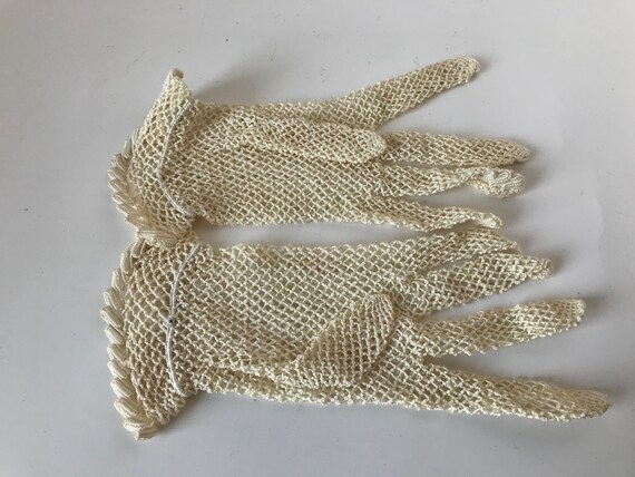 Vintage Lace Gloves Opera Gloves Ballroom Gloves … - image 3